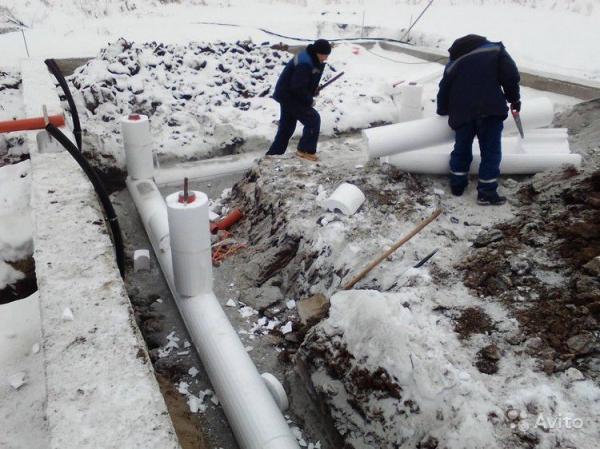 Теплоизоляция для канализационных труб D110 мм  утеплитель скорлупа из пенопласта — фото 3